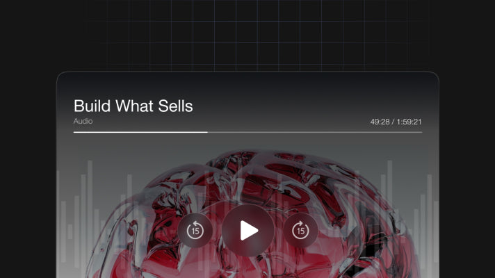 Build What Sells - Audio