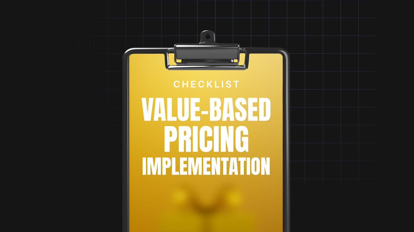 Value-Based Pricing Implementation - Checklist