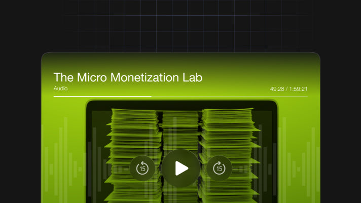 The Micro Monetization Lab - Audio