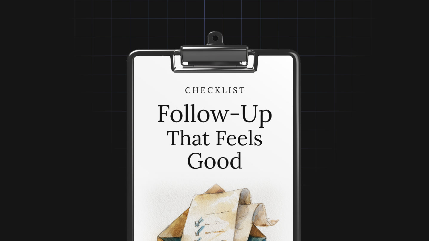 Follow-Up That Feels Good - Checklist
