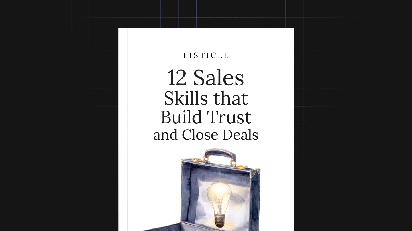 12 Sales Skills That Build Trust and Close Deals - List