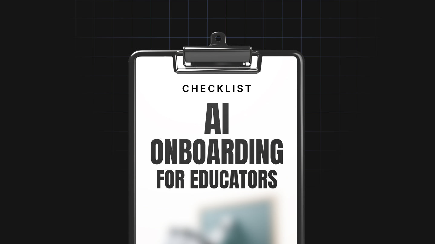 AI Onboarding for Educators - Checklist