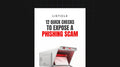 12 Quick Checks to Expose a Phishing Scam - List