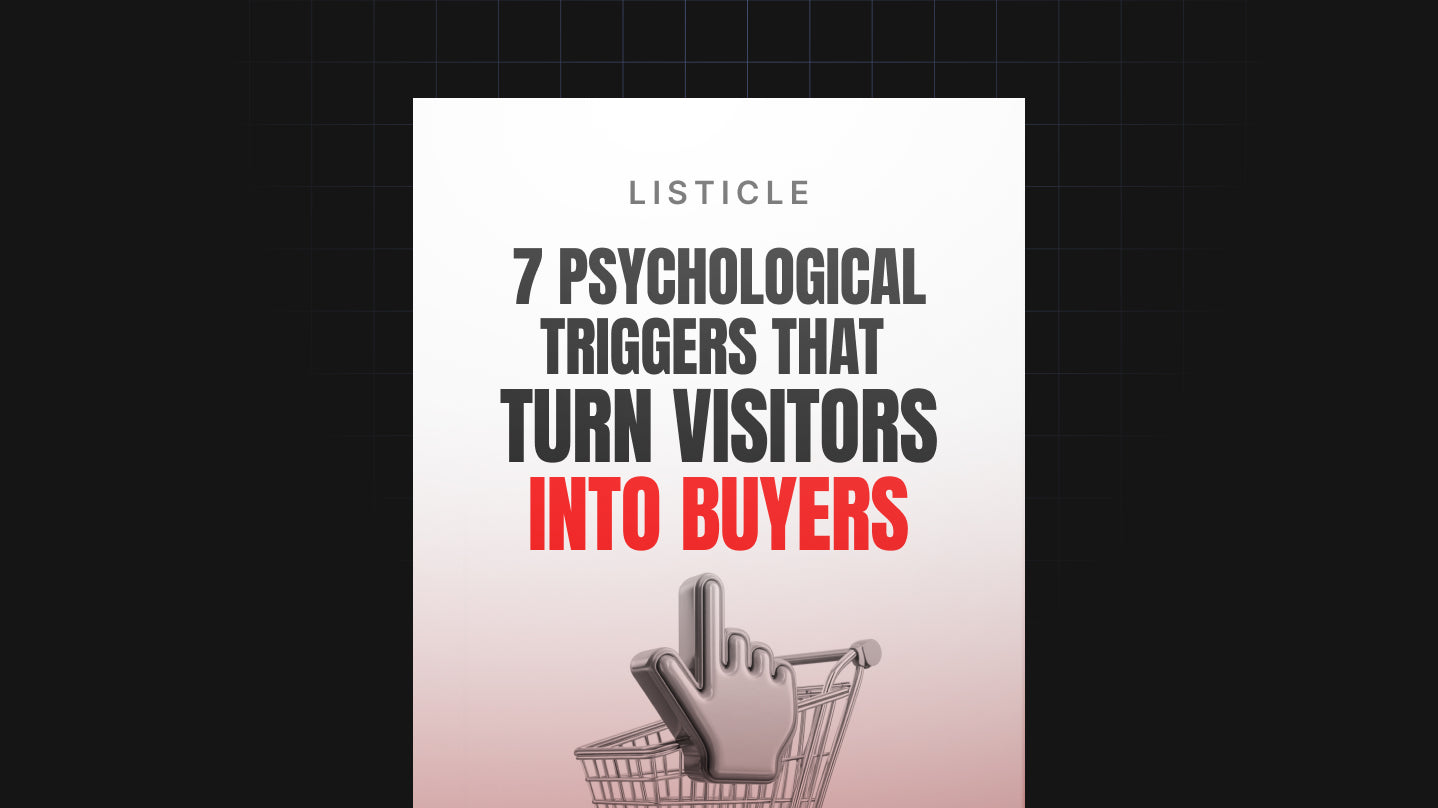 7 Psychological Triggers That Turn Visitors into Buyers - List
