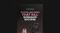 12 Fatal Mistakes That Kill Workshop Success - List