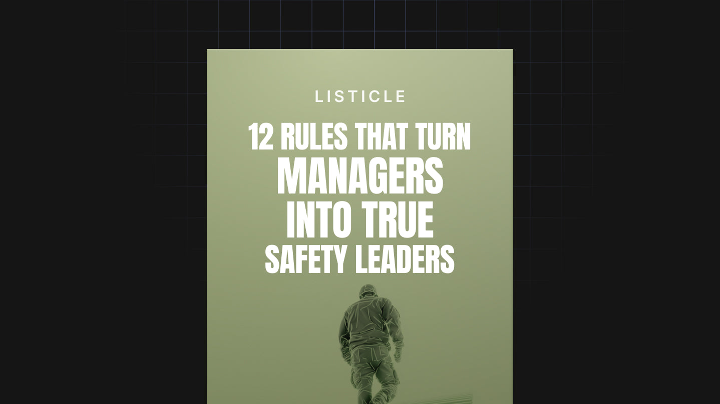 12 Rules That Turn Managers Into True Safety Leaders - List
