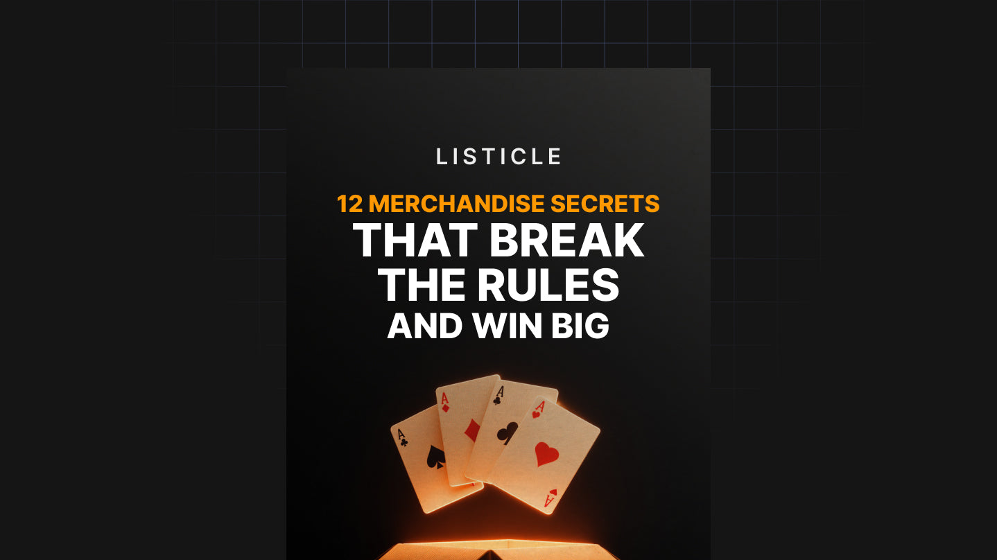 12 Merchandise Secrets That Break the Rules and Win Big - List