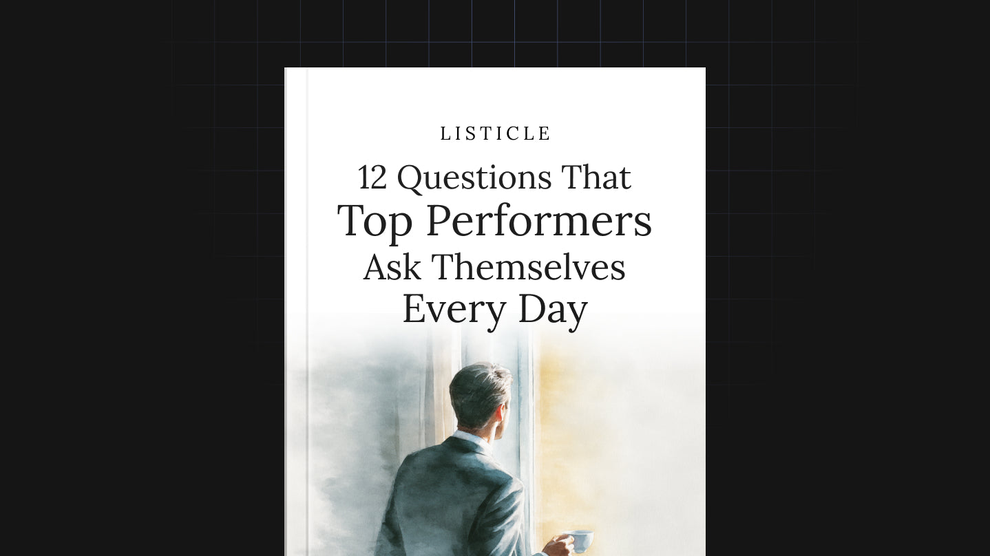 12 Questions That Top Performers Ask Themselves Every Day - List