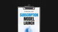 Subscription Model Launch - Checklist