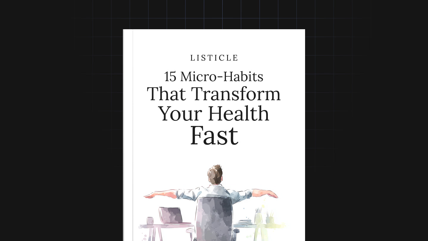 15 Micro-Habits That Transform Your Health Fast - List
