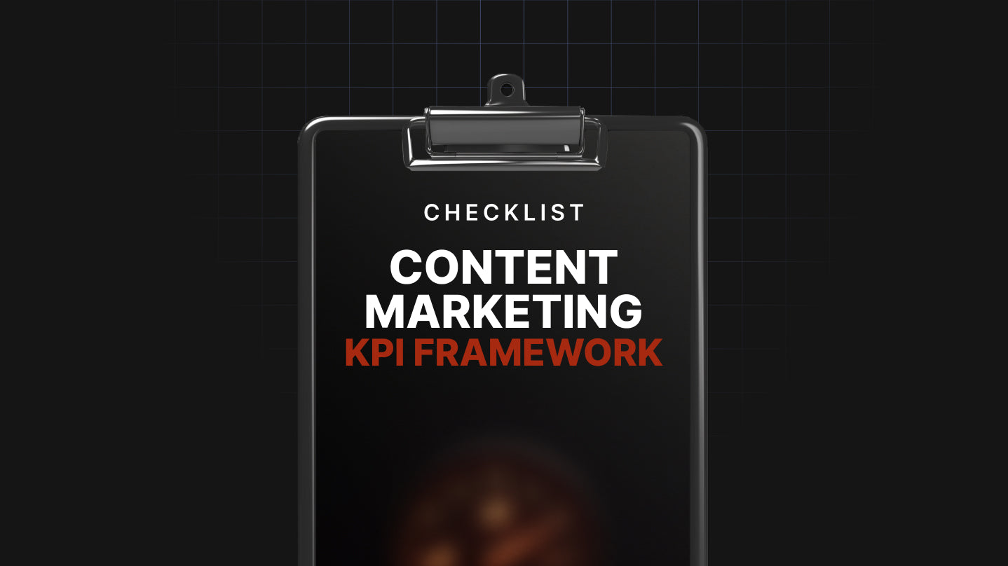 Content Marketing KPI Framework Implementation - Checklist