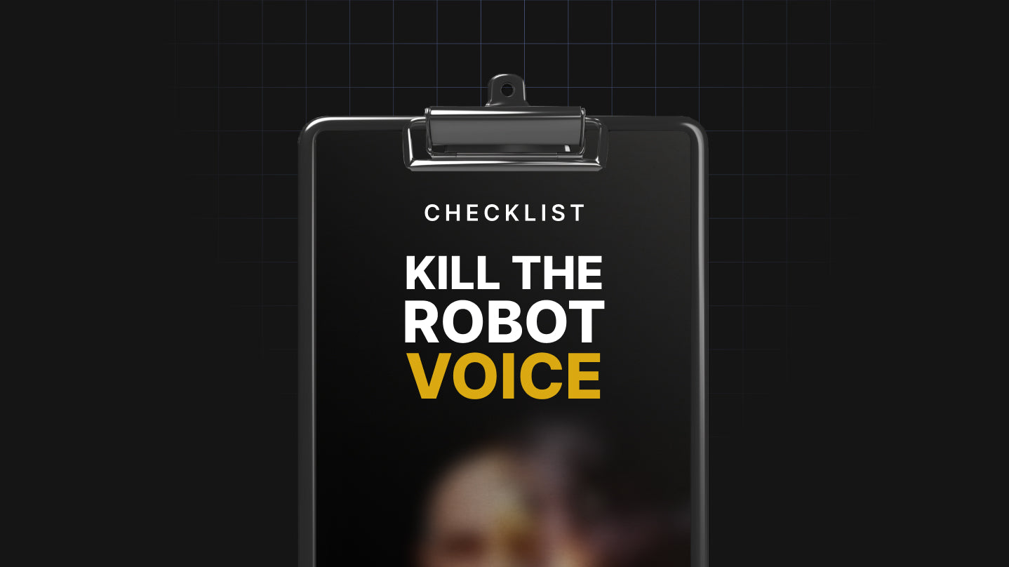 Kill the Robot Voice - Checklist