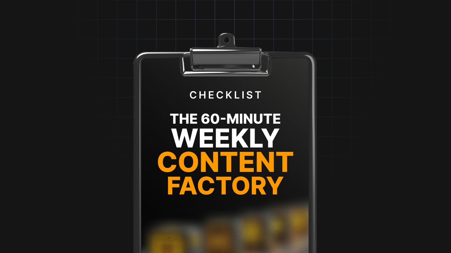 The 60-Minute Weekly Content Factory - Checklist