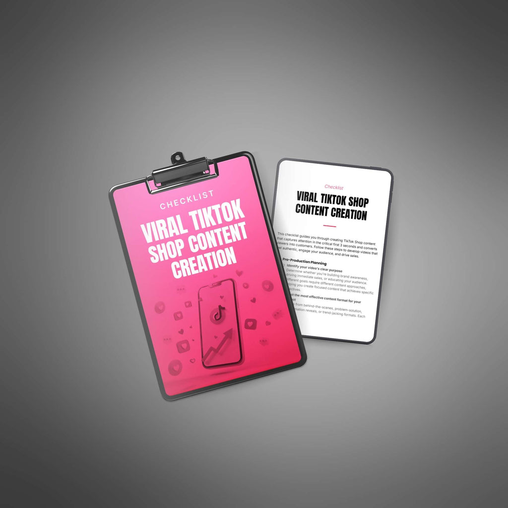 Viral TikTok Shop Content Creation - Checklist
