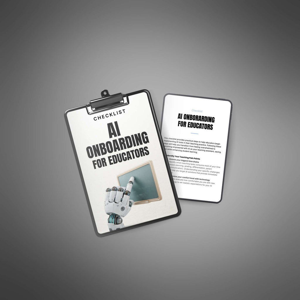 AI Onboarding for Educators - Checklist