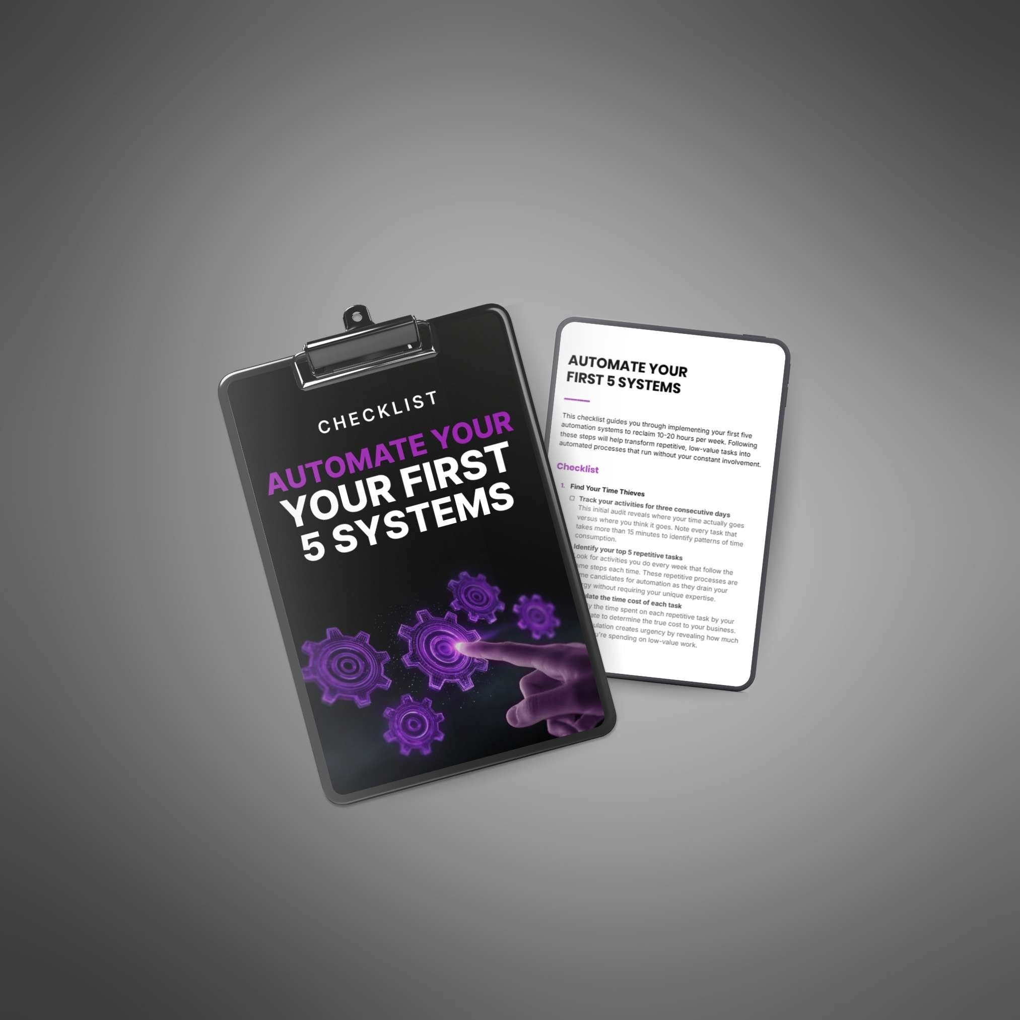 Automate Your First 5 Systems - Checklist