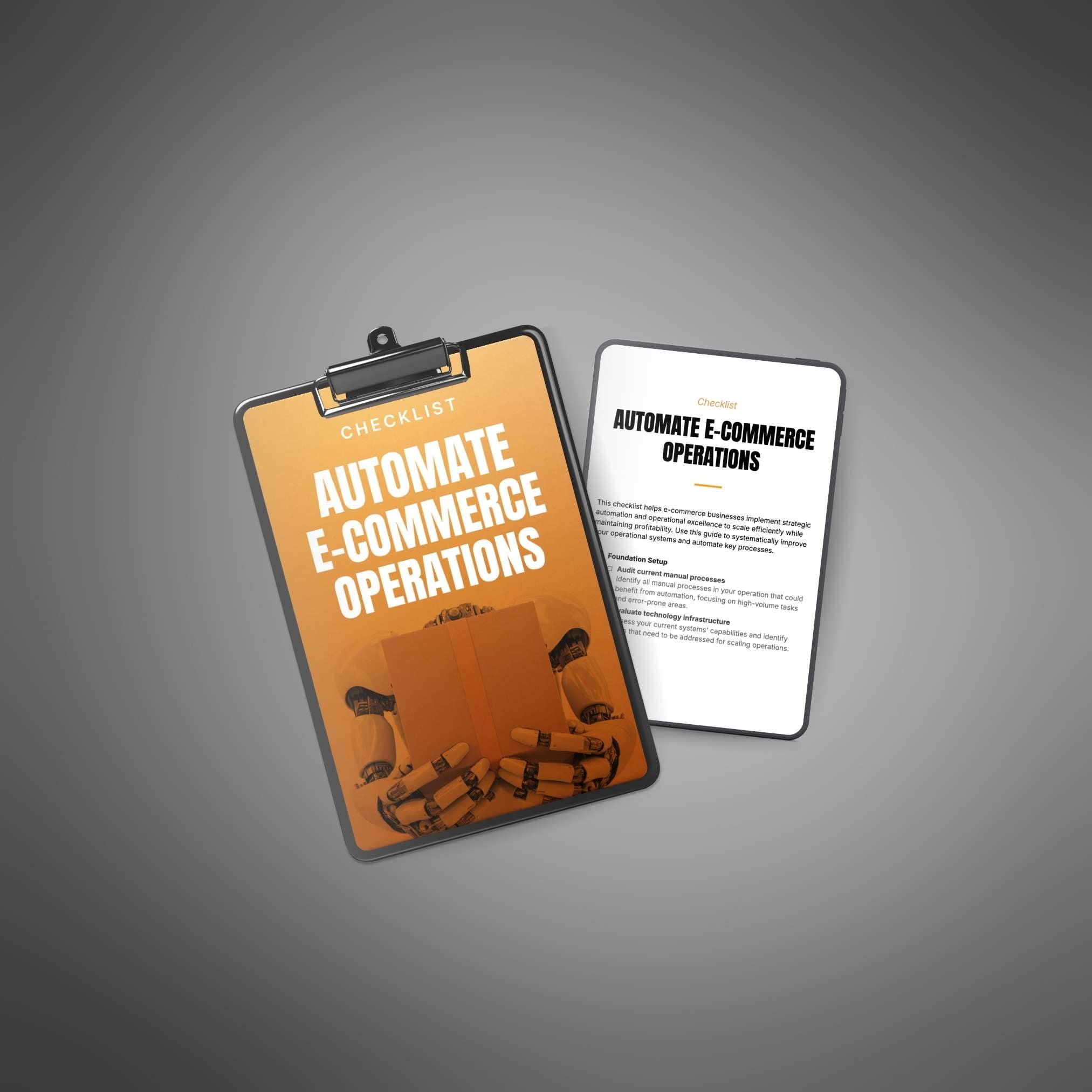 Automate E-Commerce Operations - Checklist