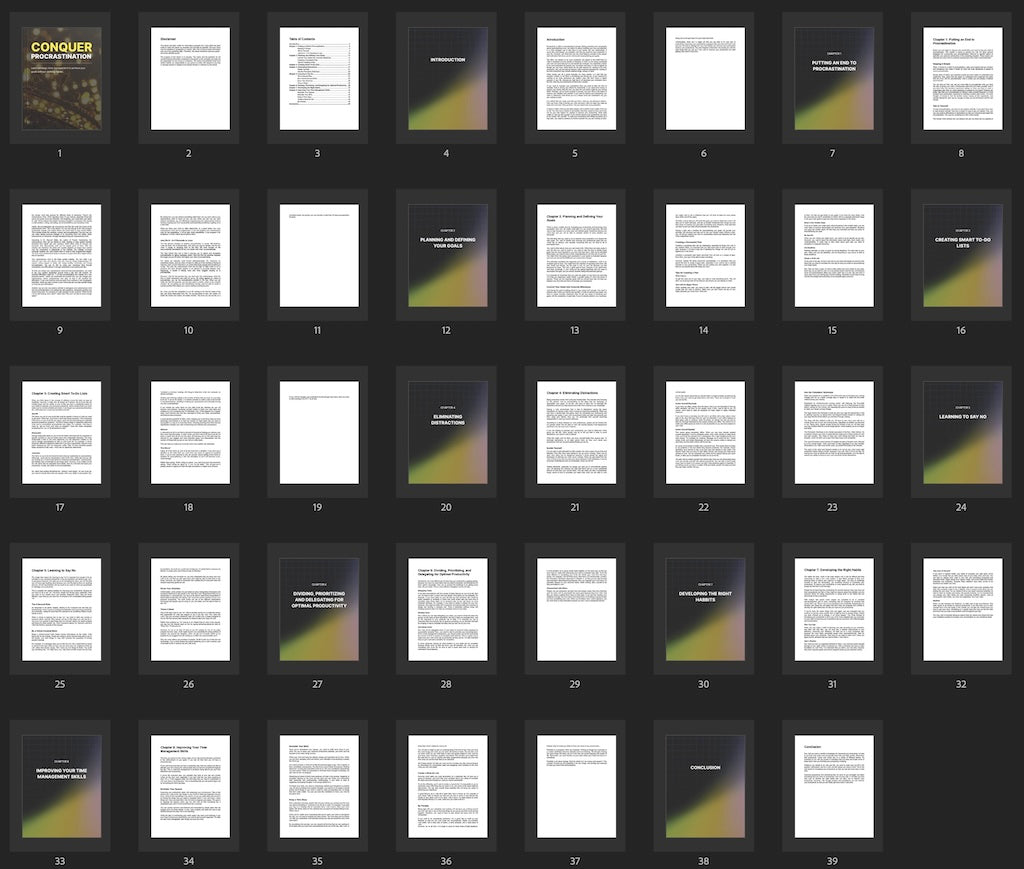 Conquer Procrastination - E-Book