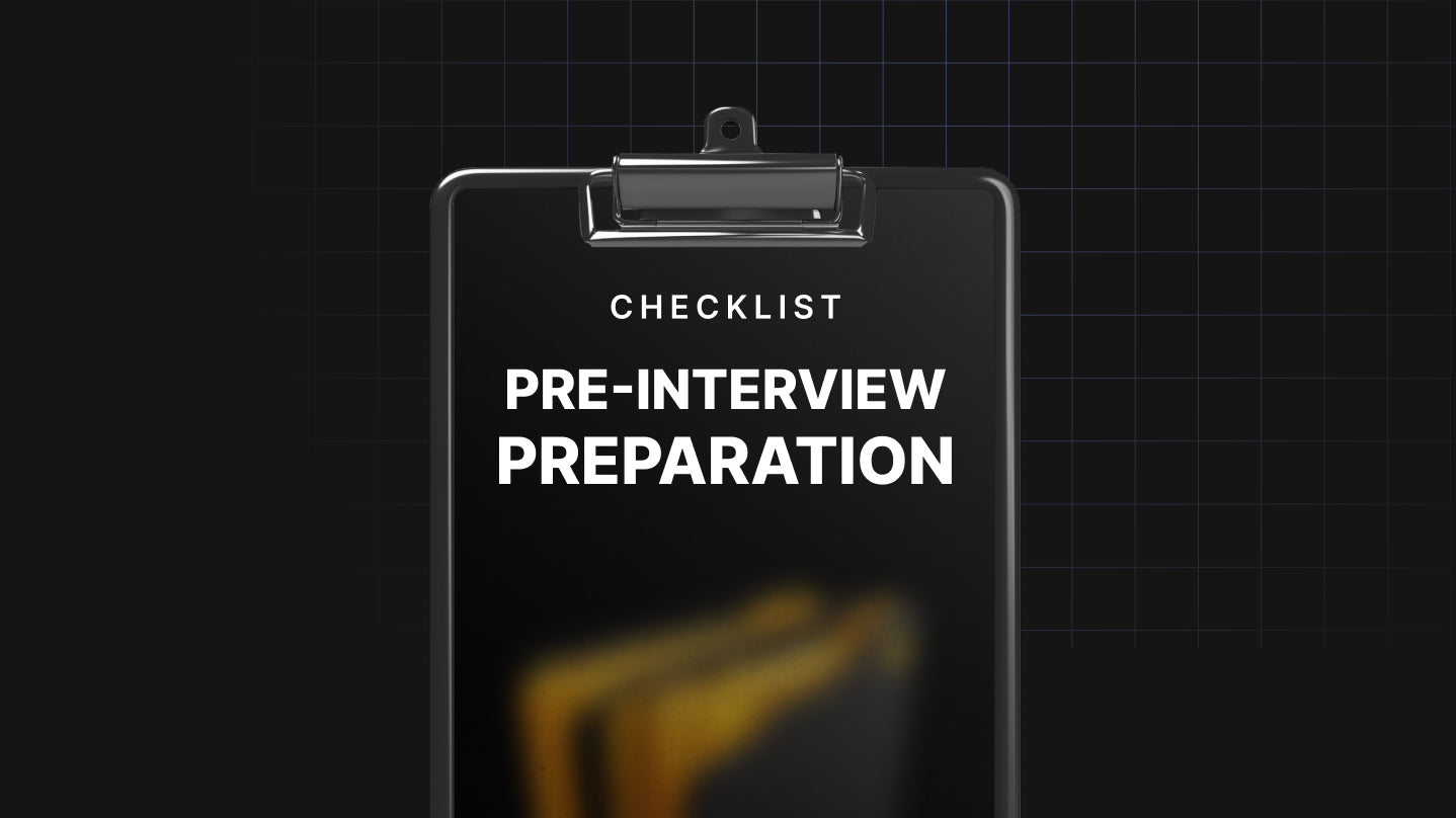 Pre-Interview Preparation - Checklist