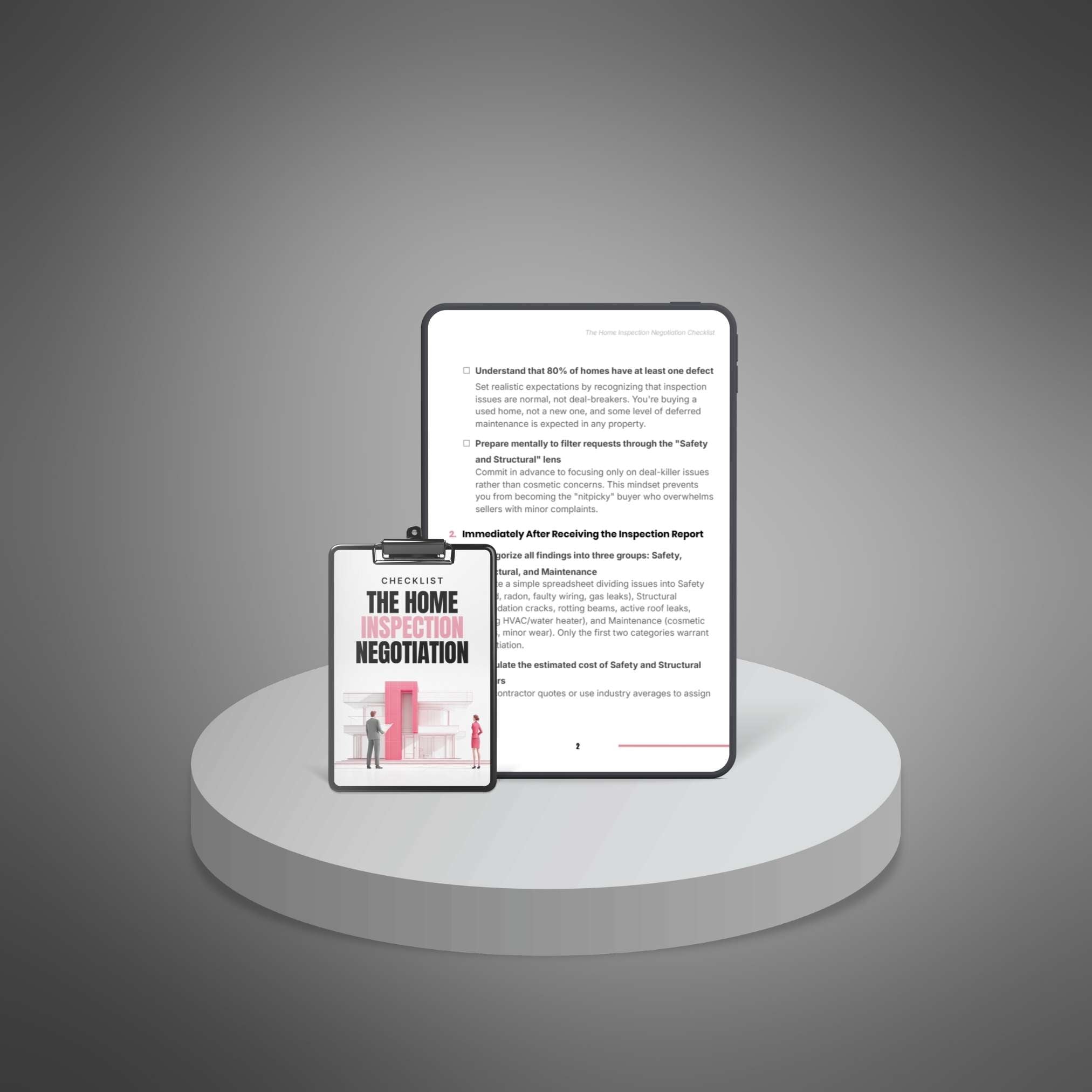 The Home Inspection Negotiation Checklist - Checklist