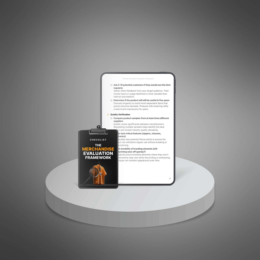 The Merchandise Evaluation Framework - Checklist